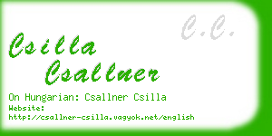 csilla csallner business card